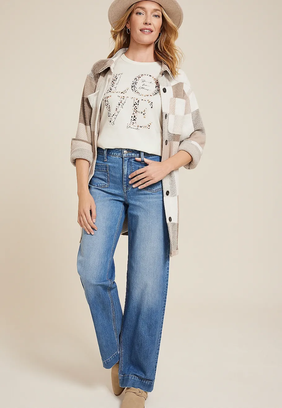 Maurices Tees|Graphics-Animal Print Love Classic Fit Graphic Tee