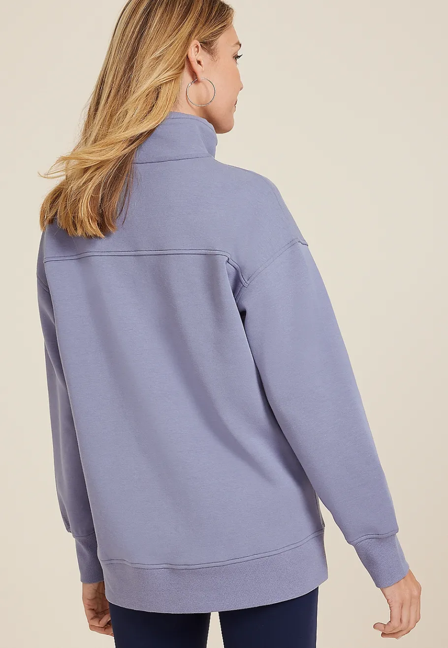 Maurices Sweatshirts-Athleisure Half Zip Pullover Sweatshirt