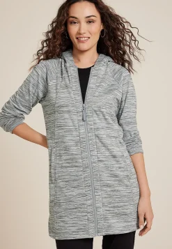 Maurices Jackets-Athleisure Knit Long Jacket