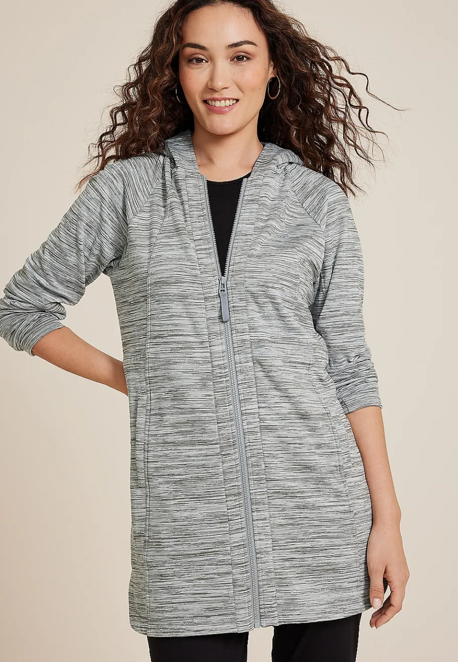 Maurices Jackets-Athleisure Knit Long Jacket