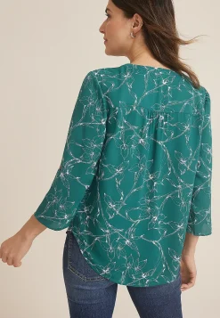 Maurices Shirts & Blouses-Atwood 3/4 Sleeve Popover Blouse