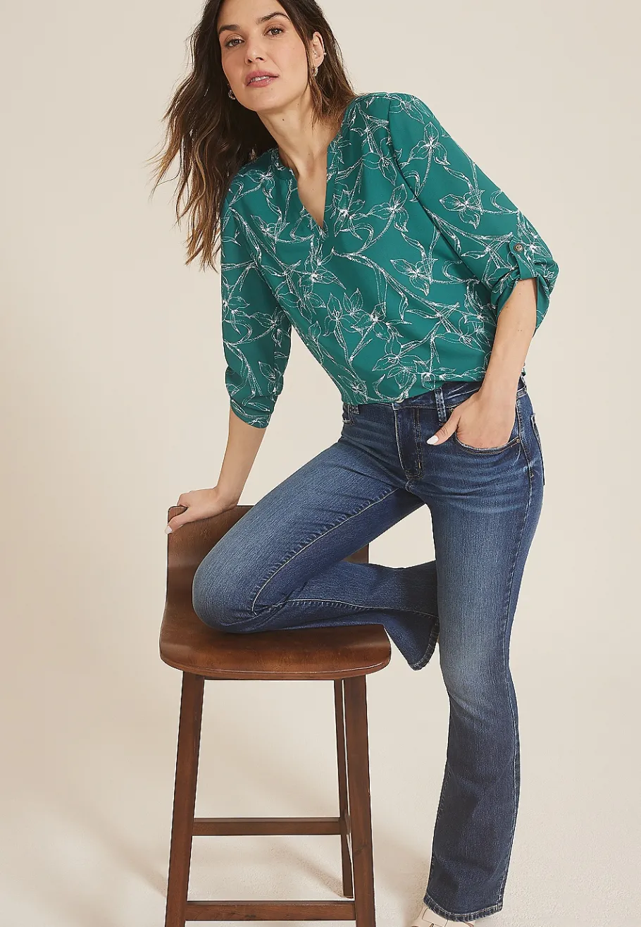 Maurices Shirts & Blouses-Atwood 3/4 Sleeve Popover Blouse