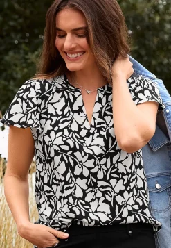 Maurices Shirts & Blouses-Atwood Flutter Sleeve Blouse