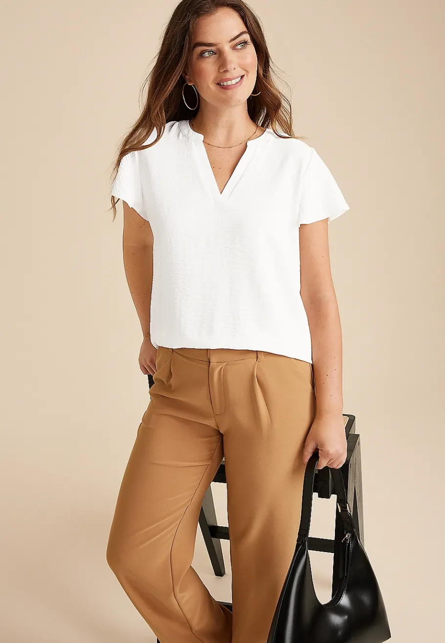 Maurices Shirts & Blouses-Atwood Flutter Sleeve Blouse
