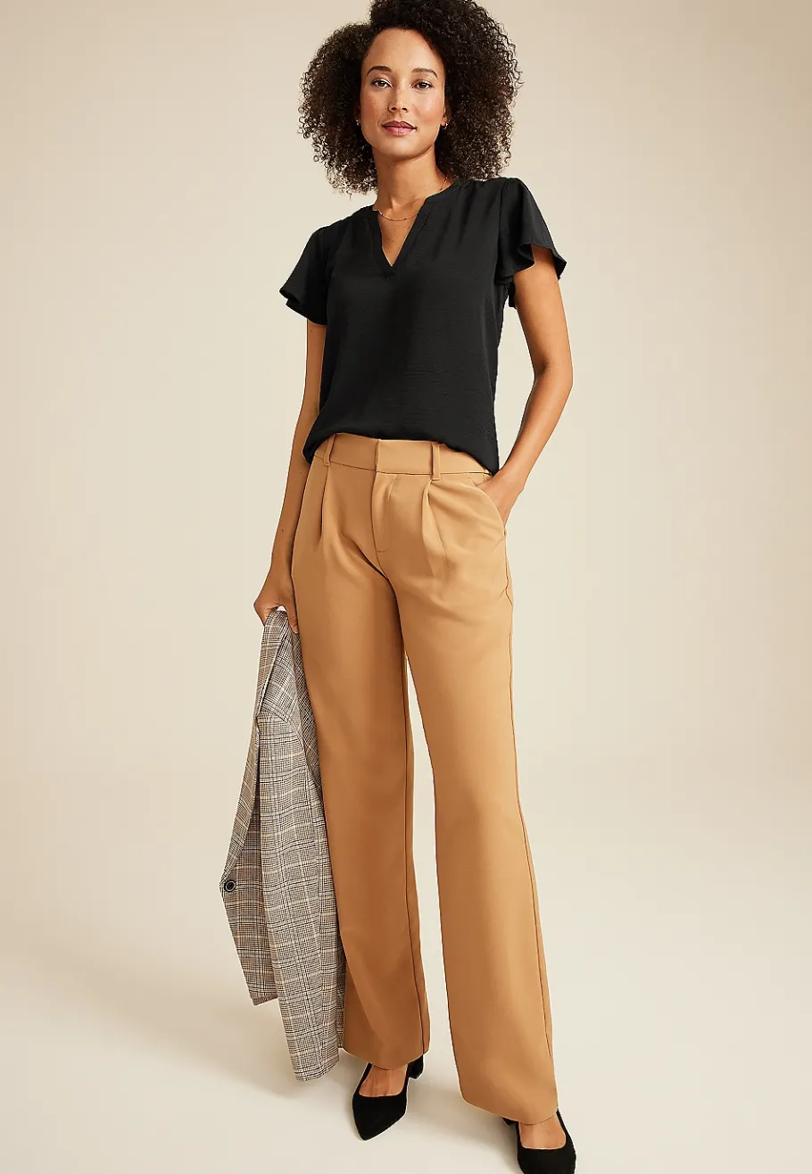 Maurices Shirts & Blouses-Atwood Flutter Sleeve Blouse