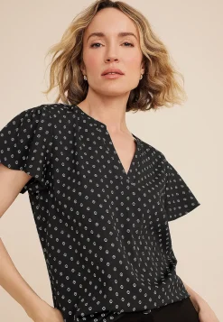 Maurices Shirts & Blouses-Atwood Flutter Sleeve Blouse
