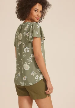 Maurices Shirts & Blouses-Atwood Flutter Sleeve Blouse