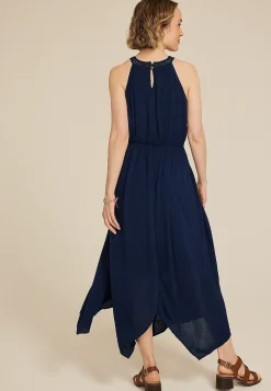 Maurices Wedding Guest & Cocktail Dresses-Bare Crochet Halter Neck Midi Dress