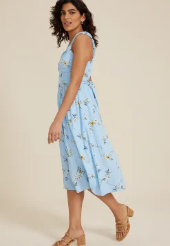 Maurices Wedding Guest & Cocktail Dresses-Bare Floral Midi Dress