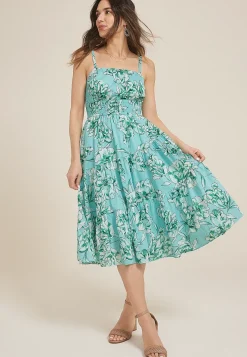 Maurices Wedding Guest & Cocktail Dresses-Bare Floral Midi Dress