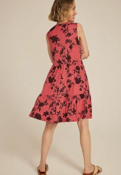 Maurices Casual Dresses|Work Dresses-Bare Floral Notch Neck Skater Dress