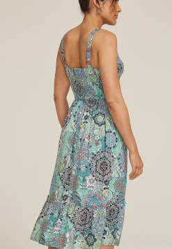 Maurices Wedding Guest & Cocktail Dresses-Bare Printed Tiered Midi Dress