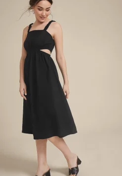Maurices Wedding Guest & Cocktail Dresses-Bare Side Cut Out Midi Dress