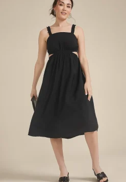 Maurices Wedding Guest & Cocktail Dresses-Bare Side Cut Out Midi Dress