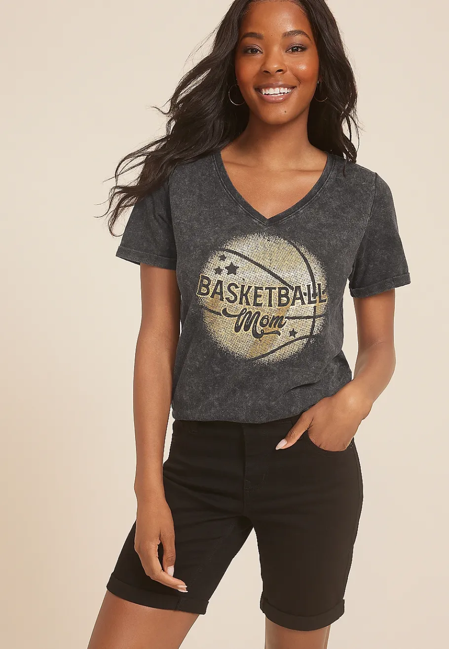 Maurices Tees|Graphics-Basketball Mom Classic Fit Graphic Tee