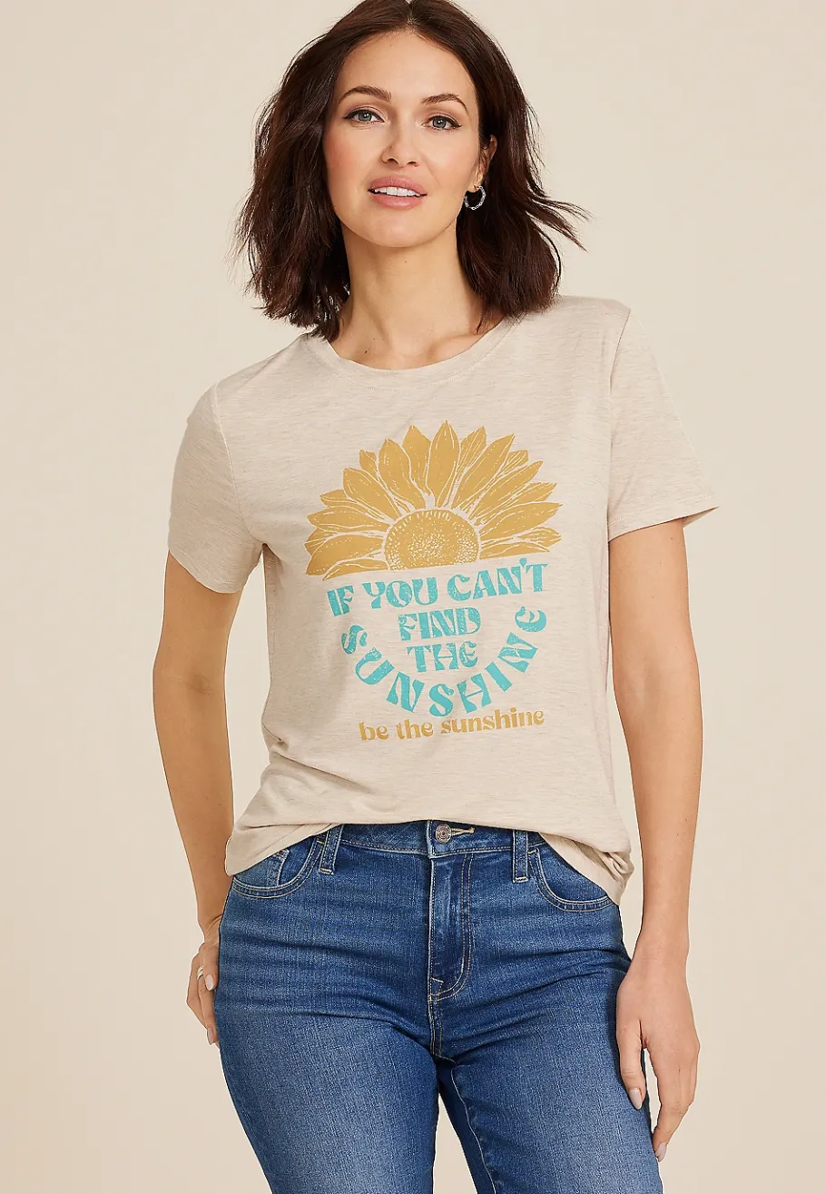 Maurices Tees|Graphics-Be The Sunshine Classic Fit Graphic Tee