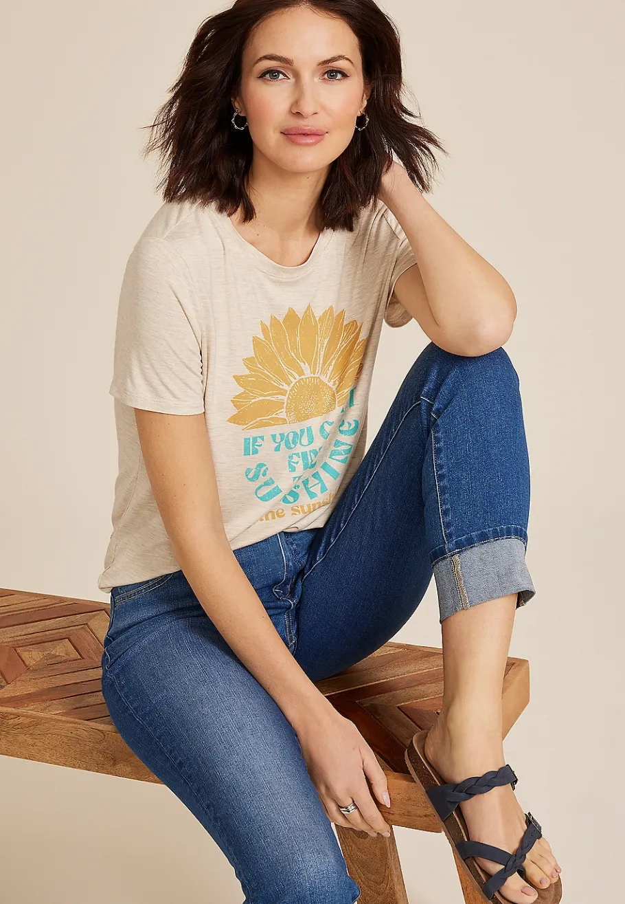 Maurices Tees|Graphics-Be The Sunshine Classic Fit Graphic Tee