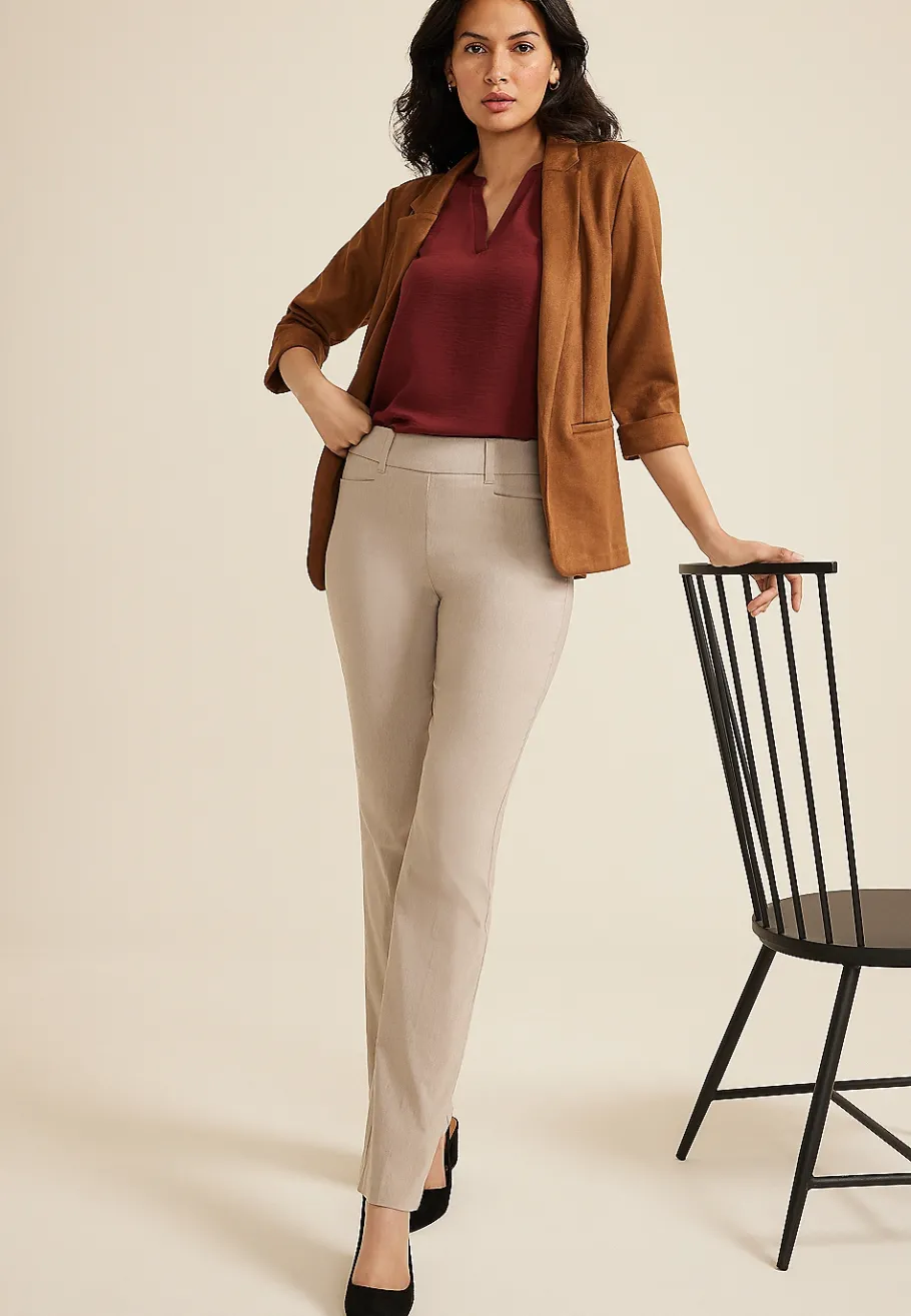 Maurices Pants-Bengaline Mid Rise Bootcut Pant
