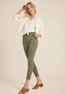 Maurices Pants-Bengaline Mid Rise Constructed Waist Skinny Pant