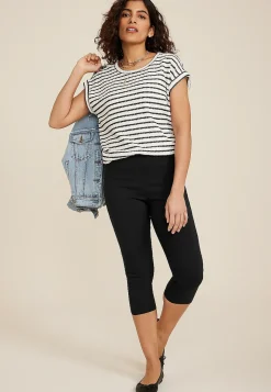 Maurices Pants|Crops & Capris-Bengaline Mid Rise Skinny Capri Pant