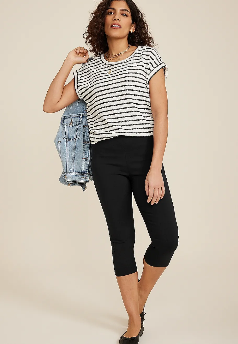 Maurices Pants|Crops & Capris-Bengaline Mid Rise Skinny Capri Pant
