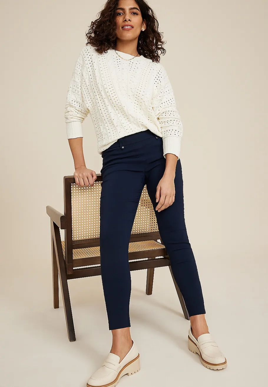 Maurices Pants-Bengaline Mid Rise Skinny Pant