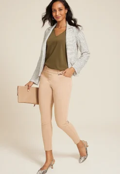 Maurices Pants-Bengaline Mid Rise Skinny Pant