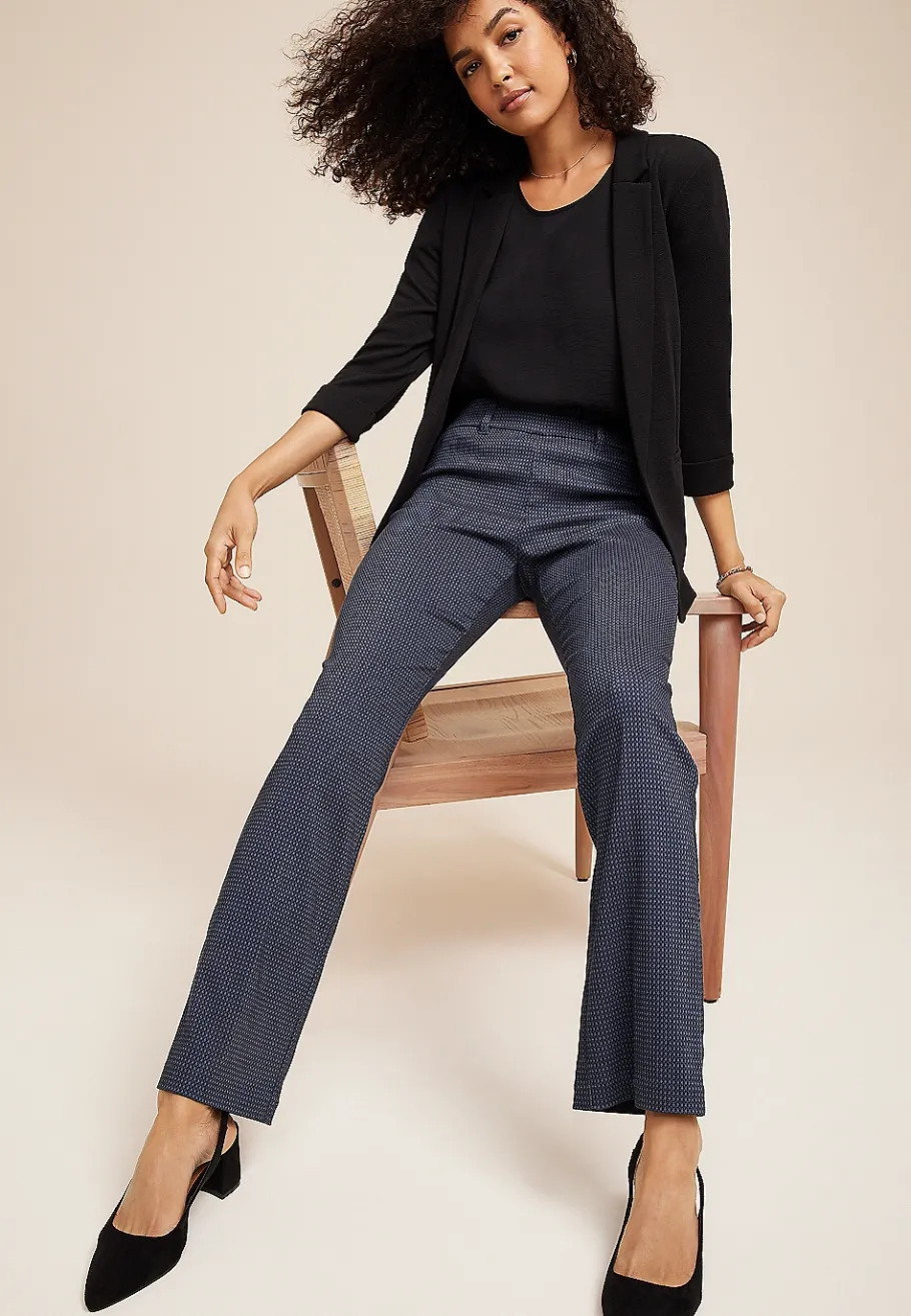 Maurices Pants-Bengaline Textured Mid Rise Bootcut Pant