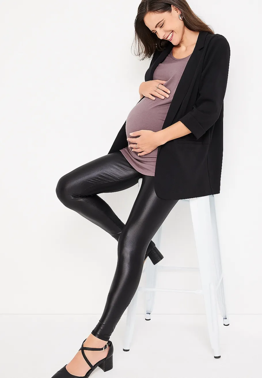 Maurices Maternity-Liquid Shine Maternity Legging