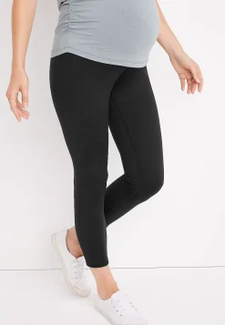 Maurices Maternity-Over The Bump Luxe Capri Maternity Legging