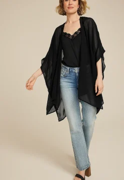 Maurices Sweaters Cardigans & Kimonos-Sheer Crinkle Kimono