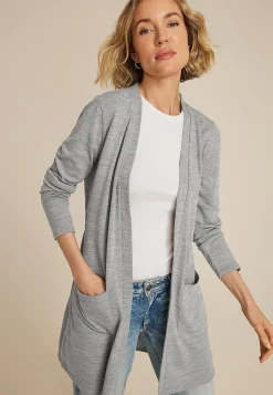 Maurices Sweaters Cardigans & Kimonos-Bow Back Open Front Duster Cardigan