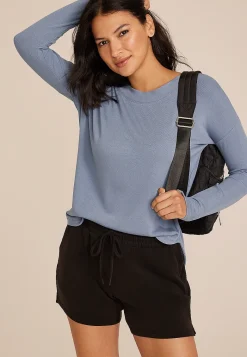 Maurices Tees-Brushed Ribbed Tunic Top