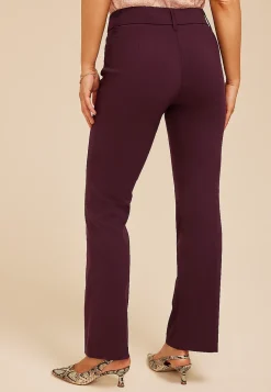 Maurices Pants-Burgundy Bengaline Mid Rise Bootcut Pant
