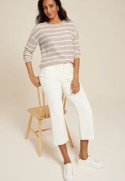 Maurices Sweaters Cardigans & Kimonos-Chenille Striped Sweater