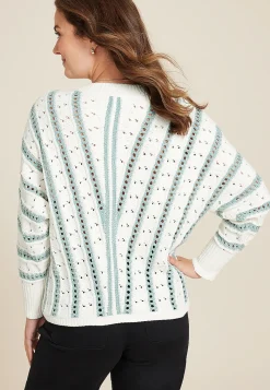 Maurices Sweaters Cardigans & Kimonos-Chevron Stripe Dolman Sweater