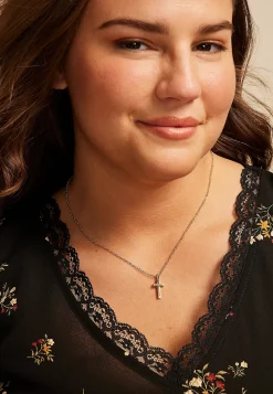 Maurices Necklaces-Classic Cross Pendant Necklace