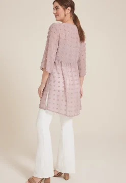 Maurices Sweaters Cardigans & Kimonos-Clip Dot Tie Waist Kimono