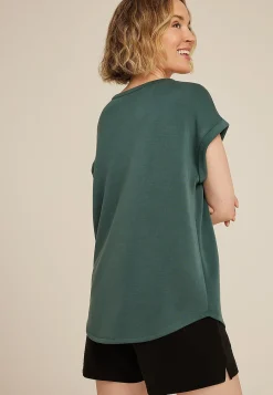 Maurices Tees-Cloud Scuba Knit Crew Neck Tee