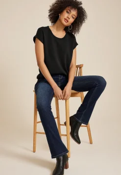 Maurices Tees-Cloud Scuba Knit Crew Neck Tee
