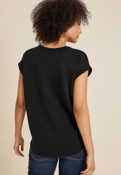 Maurices Tees-Cloud Scuba Knit Crew Neck Tee