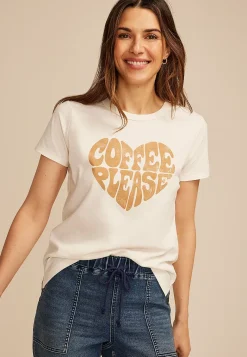 Maurices Tees|Graphics-Coffee Please Classic Fit Graphic Tee