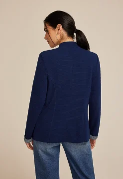 Maurices Blazers-Collarless Knit Open Front Blazer