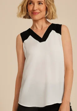 Maurices Tanks & Camis-Colorblock V Neck Tank Top