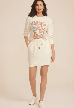 Maurices Skirts-Corded Ribbed Skort