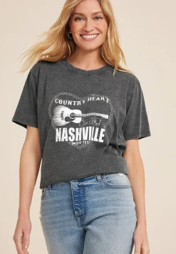 Maurices Tees|Graphics-Country Heart Nashville Music Fest Oversized Fit Graphic Tee