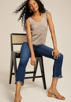 Maurices Tanks & Camis-Crochet Front Tank Top