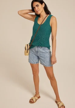 Maurices Tanks & Camis-Crochet Front Tank Top