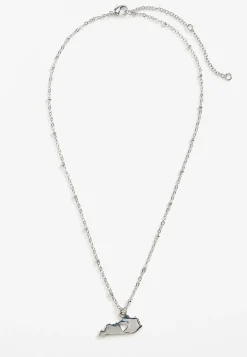 Maurices Necklaces-Dainty Silver State Necklace