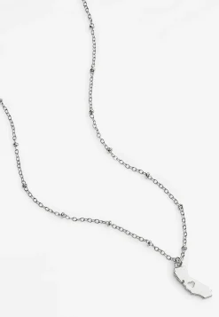 Maurices Necklaces-Dainty Silver State Necklace